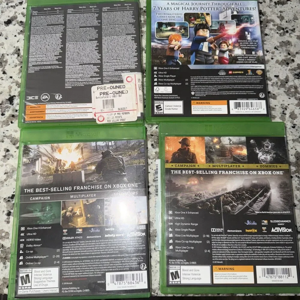 LEGO Harry Potter Collection - Microsoft Xbox One Game Lot Call Of Duty Battlefi